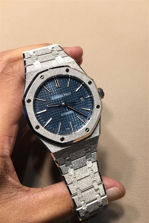 audemars piguet royal oak frosted gold 41mm|Audemars Piguet rose gold chronograph.